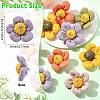 10Pcs 5 Colors Sunflower Cotton Pins JEWB-CJ0001-71-2