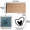 Square Wooden Stamps DIY-WH0546-001-2