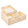 Wooden Storage Wood Nesting Crates CON-WH0092-51-10