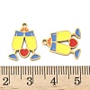 304 Stainless Steel Enamel Pendants X1-STAS-G360-04G-07-3