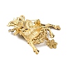 Deer Alloy Rhinestone Brooches JEWB-I034-34G-2