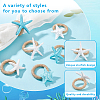 6Pcs 6 Styles Jute Napkin Rings DIY-GA00002-4