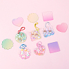 20Pcs 10 Style Acrylic Blank Pendants DIY-CJC0002-012-9