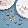 60Pcs 2 Colors 304 Stainless Steel Stud Earring Findings STAS-BBC0005-65-4