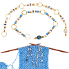 Acrylic Beaded Knitting Row Counter Chains HJEW-AB00591-1