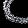 Electroplate Transparent Glass Beads Strands X-EGLA-A035-T3mm-A19-3