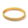 Brass Micro Pave Clear Cubic Zirconia Hinged Bangles for Women BJEW-Z061-18G-2