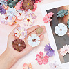 CRASPIRE 100Pcs 10 Colors Silk Cloth Artifical Flower Heads DIY-CP0007-29-3