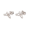 Non-Tarnish 201 Stainless Steel Stud Earring Findings STAS-G266-13P-1