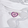 1Pc Heart Enamel Pin JEWB-LP0004-59B-3