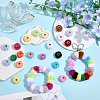 100Pcs 20 Colors Imitation Rabbit Hair European Beads FIND-PA0001-27-4