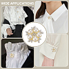 4Pcs Alloy Imitation Pearl Cufflinks BUTT-ME0001-03-4