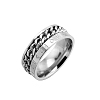 Rotatable Titanium Steel Finger Ring PW-WGE3233-15-1