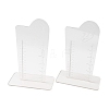 Transparent Acrylic Earring Measurement Display Stand EDIS-NH0001-01-2