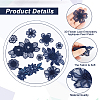 HOBBIESAY 20Pcs 10 Style Lace Polyester Embroidery Organza Ornament Accessories PATC-HY0001-05-4