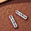 Alloy Acrylic Dangle Earrings FS-WG4D5AE-01-3