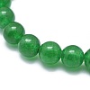 Natural Malaysia Jade Bead Stretch Bracelets X-BJEW-K212-B-013-3