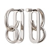 304 Stainless Steel Half Hoop Earrings EJEW-F257-04P-2