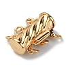 3-Strand 6-Hole Brass Box Clasps KK-WH0058-05B-G-2