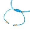 Glass Braided Bead Bracelets BJEW-JB11419-04-4