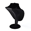 Bust Shaped MDF Covered with Velvet Jewelry Set Display Stands AJEW-U002-01B-2