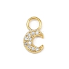 925 Sterling Silver Micro Pave Clear Cubic Zirconia Charms STER-G048-01G-01-1