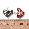 Baking Paint Glass Pendants GL-CBA010C-10G-3