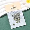 SHEGRACE Brass Pave Cubic Zirconia Flat Round Connector Charms XGRQ2O414-435D-P-6