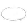 Non-Tarnish Textured Simple Thin Bangle for Girl Women BJEW-N013-005-2