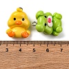 Animal Series Opaque Resin Pendants CRES-M038-05-3