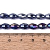 Electroplate Transparent Glass Beads Strands GL-N002-01A-A20-4