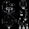 3-Tier Transparent Acrylic Model Toy Assembled Holders ODIS-WH0034-06B-2