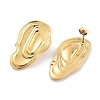 304 Stainless Steel Studs Earrings for Women EJEW-K283-07G-1