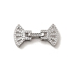 Brass Micro Pave Clear Cubic Zirconia Watch Band Clasps KK-A266-22P-1