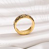 Brass Micro Pave Cubic Zirconia Finger Rings FS-WGFDCA6-07-3