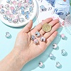 20Pcs 4 Styles Opaque Acrylic Beads OACR-YW0004-37-5