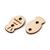Fish Wood Buttons BUTT-T013-15B-2