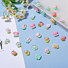 28Pcs 14 Styles Opaque & Translucent Floral Resin Cabochons JX252A-5
