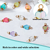 200Pcs 10 Colors Transparent Acrylic Pendants PALLOY-GO00013-3