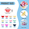 72Pcs 12 Colors Transparent Glass Beads DGLA-TA0001-53-4