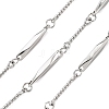 304 & 201 Stainless Steel Bar Link Chains CHS-H117-17P-1
