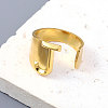 PVD Vacuum Plating 201 Stainless Steel Cuff Rings RJEW-Z032-01G-J-2