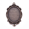 Tibetan Style Pendant Cabochon Settings LS-TIBEP-A22962-R-FF-1
