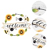 Iron Sunflower Ornaments AJEW-WH0155-66-4