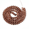 Baking Paint Transparent Glass Beads Strands DGLA-N006-8mm-11-2