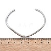 304 Stainless Steel Cuff Bangles for Women BJEW-B108-11P-5