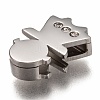 304 Stainless Steel Slide Charms STAS-P270-29P-3
