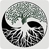 Large Plastic Reusable Drawing Painting Stencils Templates DIY-WH0172-808-1