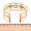 304 Stainless Steel Cuff Statement Bangles BJEW-Z161-03G-3