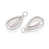 925 Sterling Silver Micro Pave Clear Cubic Zirconia Religion Pendants STER-N016-107P-2